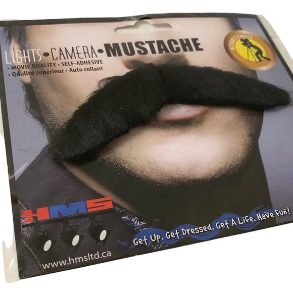 Self Adhesive Mustache Costume - Picture 8 of 10